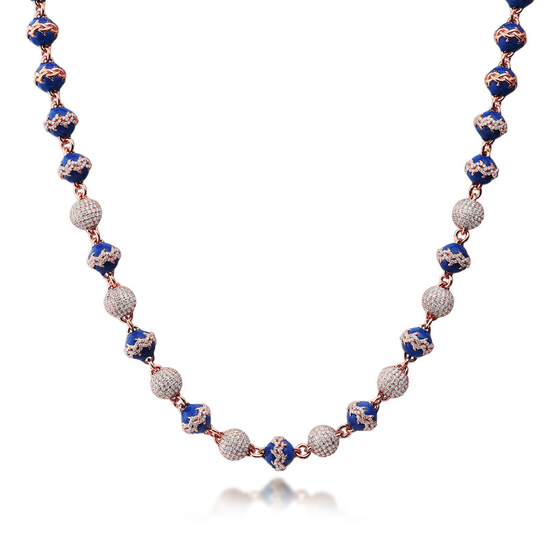 Exclusive Thorn Beaded Enamel Necklace