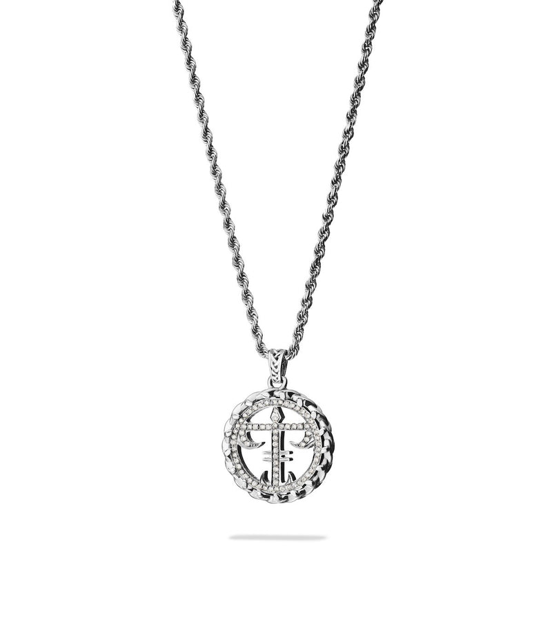 SPIRIT OF THORN IN SOLID WHITE GOLD WITH DIAMONDS